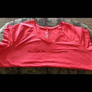 Rhinestone blinged T-shirt